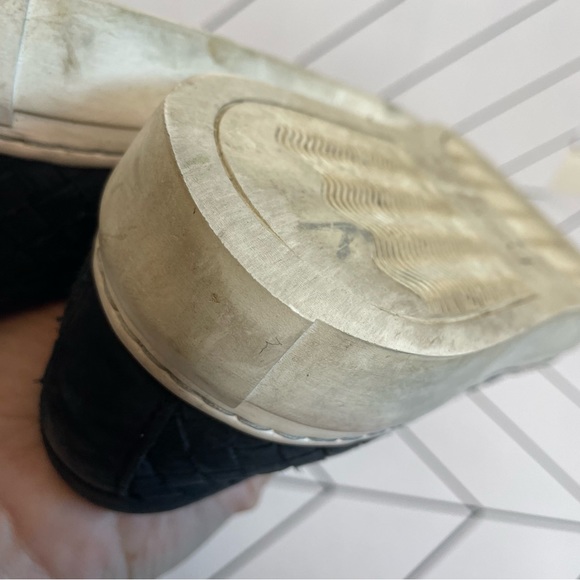 M. Gemi | Cerchio Woven Suede Slip on Sneaker Black Size 39 - Picture 14 of 15